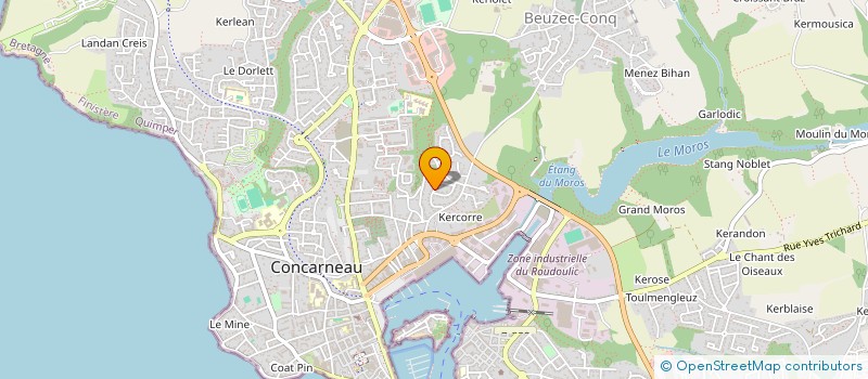 localisation de l'entreprise LORIENT STORE à CONCARNEAU