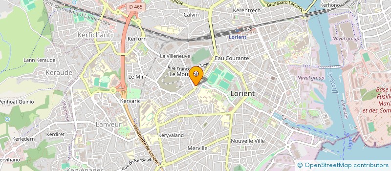 localisation de l'entreprise LORIENT VIDEO SARL à LORIENT