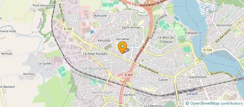localisation de l'entreprise LORIENTAISE DE TISSAGE à LORIENT