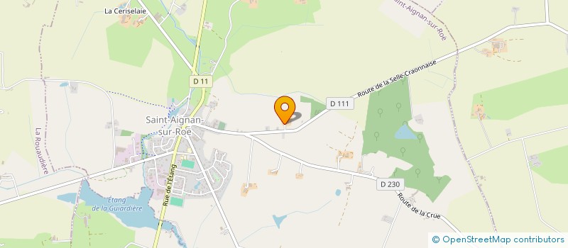 localisation de l'entreprise LORIER CHARPENTES  SAINT-AIGNAN-SUR-ROE