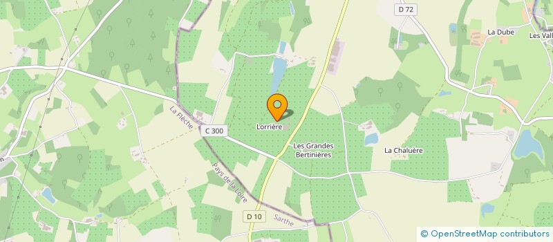 localisation de l'entreprise LORIERE FRUITS à SAINT-AUBIN-LE-DEPEINT