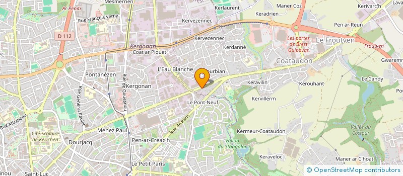 localisation de l'entreprise LORIGENE  GUIPAVAS