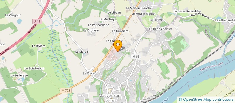 localisation de l'entreprise LORIKA à MAUVES-SUR-LOIRE