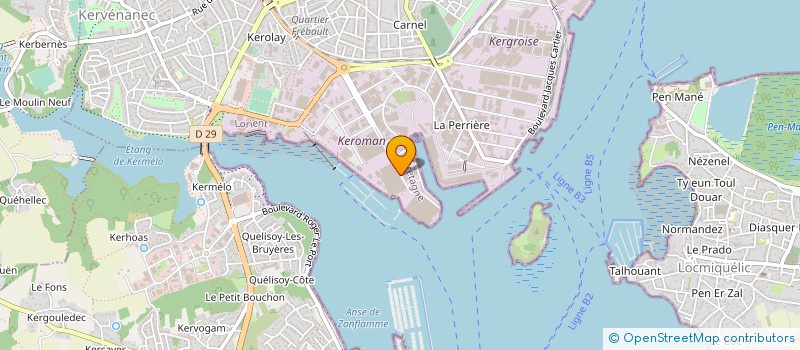 localisation de l'entreprise LORIMA à LORIENT