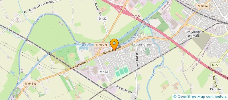 localisation de l'entreprise LORIMMO  ERQUINGHEM-LYS