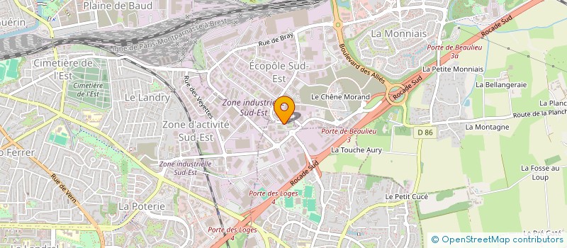 localisation de l'entreprise LORIN à CHANTEPIE