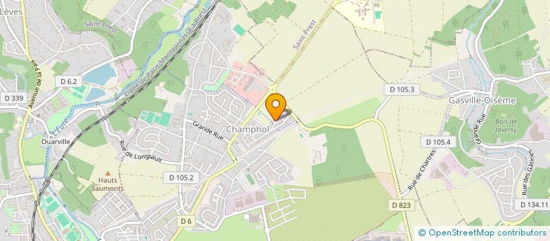 localisation de l'entreprise LORIN JEAN, SERVICE NETTOYAGE à CHAMPHOL