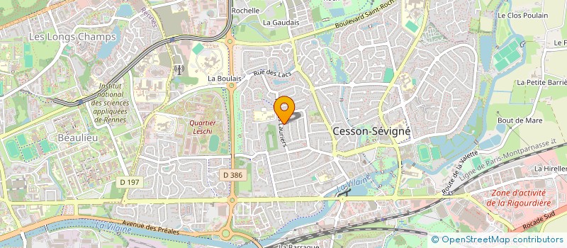 localisation de l'entreprise LORIN ORGANISATION SARL  CESSON-SEVIGNE
