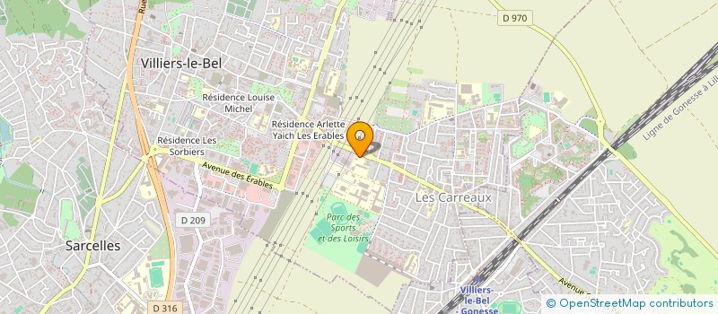 localisation de l'entreprise LORINE à ARNOUVILLE