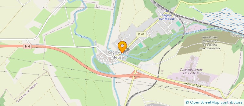localisation de l'entreprise LORINELEA à PAGNY-SUR-MEUSE