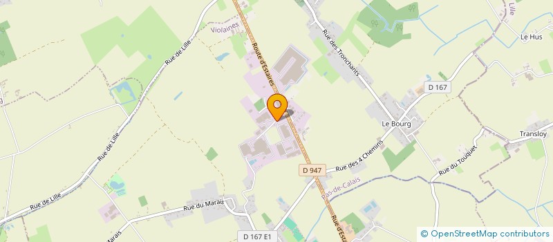 localisation de l'entreprise LORINVEST  VIOLAINES