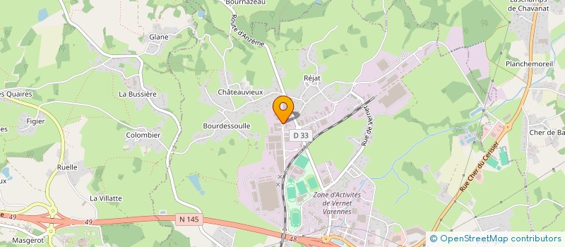 localisation de l'entreprise LORINVEST II à GUERET