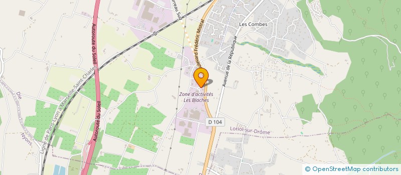 localisation de l'entreprise LORIOL PARC  LORIOL-SUR-DROME