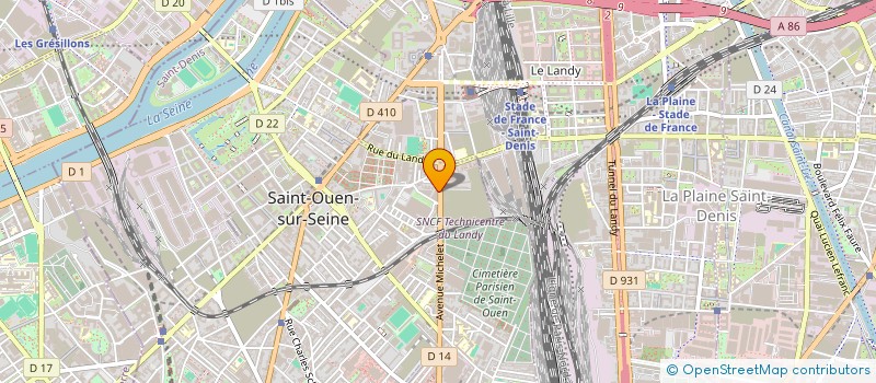 localisation de l'entreprise LORIOS à SAINT-OUEN-SUR-SEINE