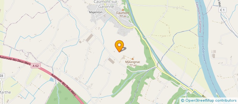 localisation de l'entreprise LORIS-IMMOBILIER  CAUMONT-SUR-GARONNE