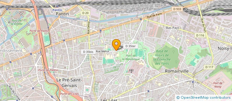 localisation de l'entreprise LORIS PARFUM ROSNY  PANTIN