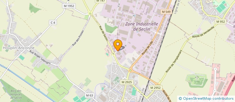 localisation de l'entreprise LORIVAL 59  SECLIN