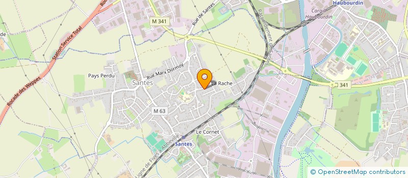 localisation de l'entreprise LORJEN  SANTES