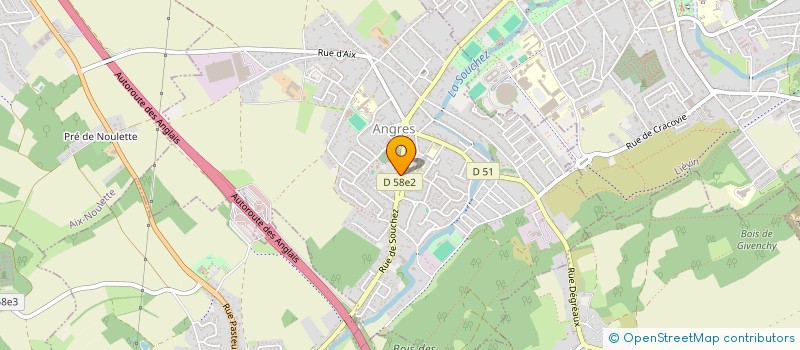 localisation de l'entreprise LORKY  ANGRES