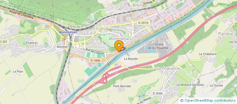 localisation de l'entreprise LORMAN SARL  MONTMELIAN