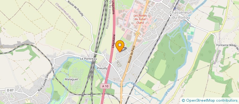 localisation de l'entreprise LORMAT  CHASSENEUIL-DU-POITOU