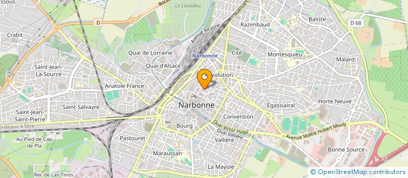 localisation de l'entreprise LORMEAU BATI  NARBONNE
