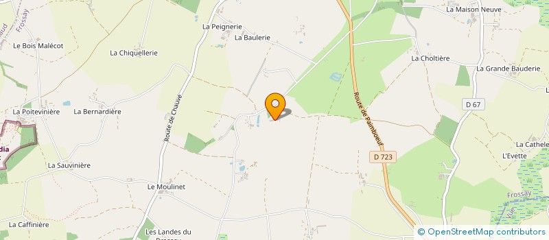 localisation de l'entreprise LORMEAU LOCATION TP à FROSSAY