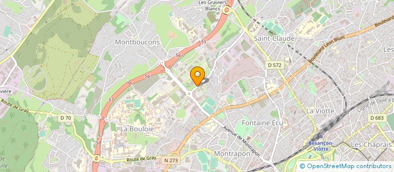 localisation de l'entreprise LORNET à BESANCON