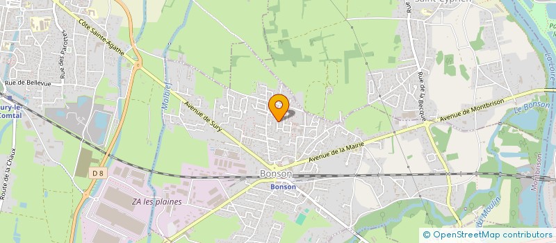 localisation de l'entreprise LORODA  BONSON