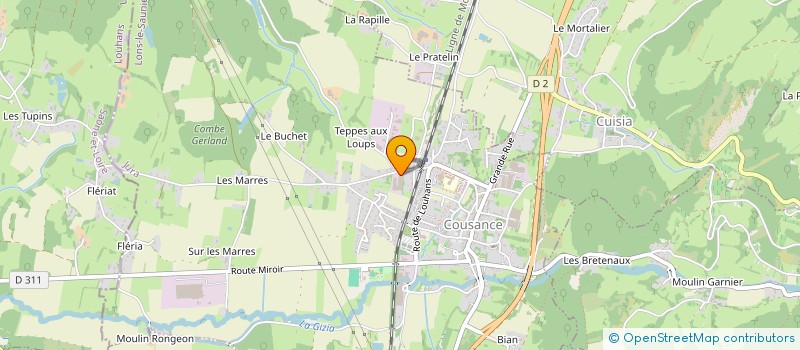 localisation de l'entreprise LOROGA  COUSANCE