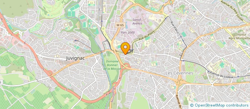 localisation de l'entreprise LORR'CONSTRUCTION à MONTPELLIER