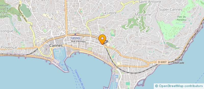 localisation de l'entreprise LORRAINE 19 à CANNES