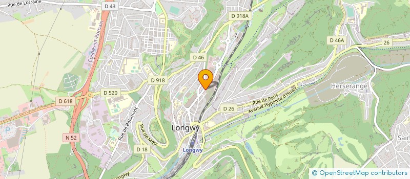 localisation de l'entreprise LORRAINE ALLIAGES CUIVREUX FONDERIE ET MECANIQUE à LONGWY