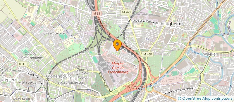 localisation de l'entreprise LORRAINE & ALSACIENNNE DE COMMERCIAL. à STRASBOURG