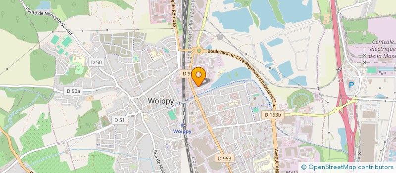 localisation de l'entreprise LORRAINE AMENAGEMENTS DE BUREAUX  WOIPPY