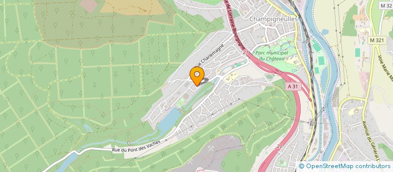 localisation de l'entreprise LORRAINE APPRO  CHAMPIGNEULLES