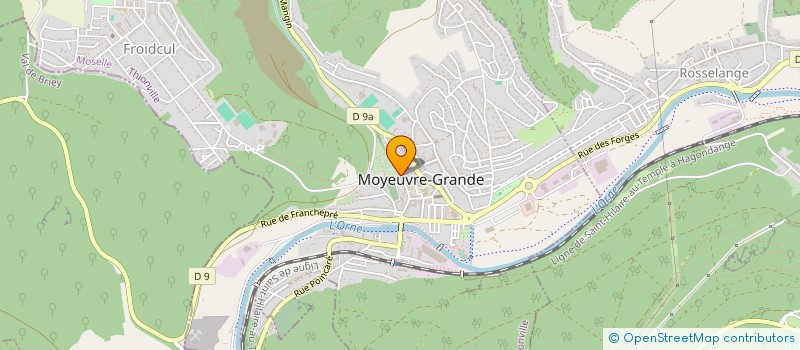 localisation de l'entreprise LORRAINE ARCHITECTURE ET URBANISME à MOYEUVRE-GRANDE