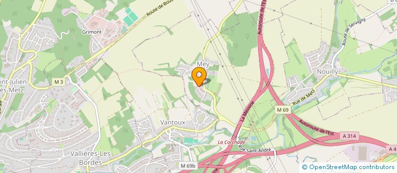 localisation de l'entreprise LORRAINE ASSISTANCE GRAPHIQUE  METZ