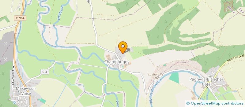 localisation de l'entreprise LORRAINE ASSOCIATION NATURE  CHAMPOUGNY