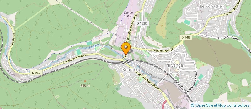 localisation de l'entreprise LORRAINE CABLES  KNUTANGE