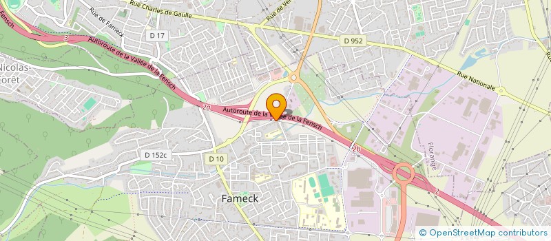 localisation de l'entreprise LORRAINE CHAPES  FAMECK