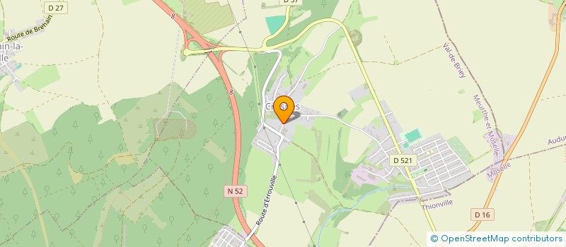 localisation de l'entreprise LORRAINE D'ARTS  CRUSNES