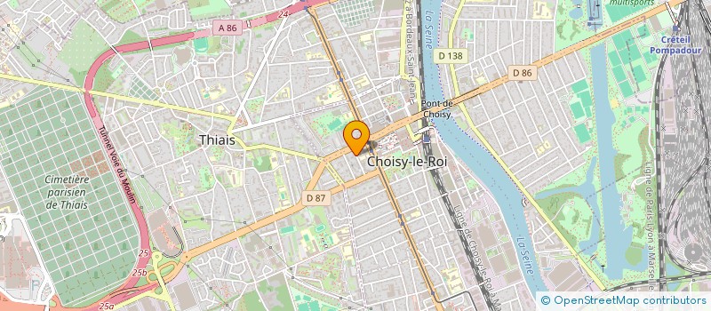 localisation de l'entreprise LORRAINE D'ECLAIRAGE LUMINAIRE  CHOISY-LE-ROI