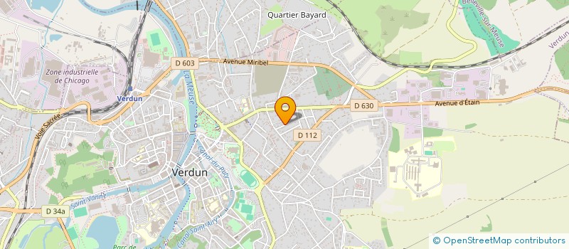 localisation de l'entreprise LORRAINE ELECTRICITE à VERDUN