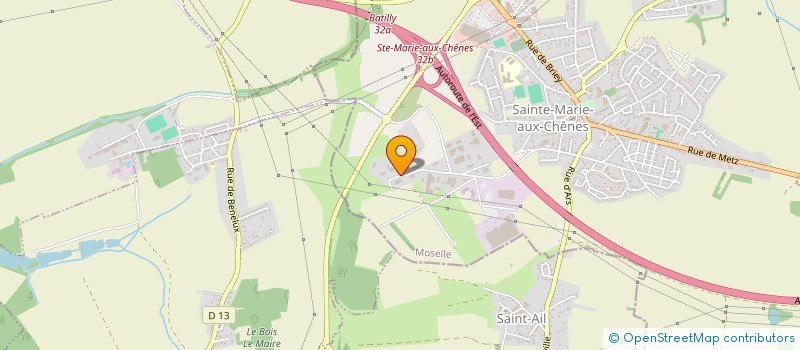 localisation de l'entreprise LORRAINE FRANCHE-COMTE AFFUTAGE SERVICES à SAINTE-MARIE-AUX-CHENES