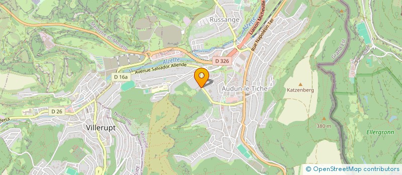 localisation de l'entreprise LORRAINE GRANIT SARL à AUDUN LE TICHE