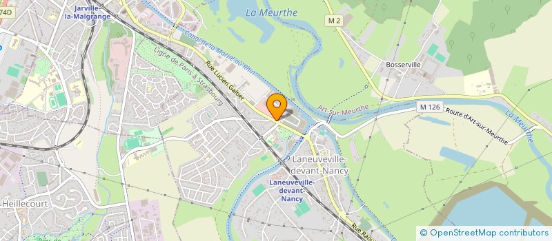 localisation de l'entreprise LORRAINE LOCATION TRAVAUX PUBLICS à LANEUVEVILLE-DEVANT-NANCY