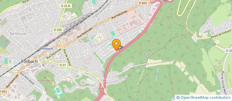 localisation de l'entreprise LORRAINE MACONNERIE PLATRERIE  FORBACH