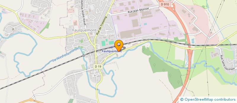 localisation de l'entreprise LORRAINE PAVAGE-ASSOCIES à FAULQUEMONT