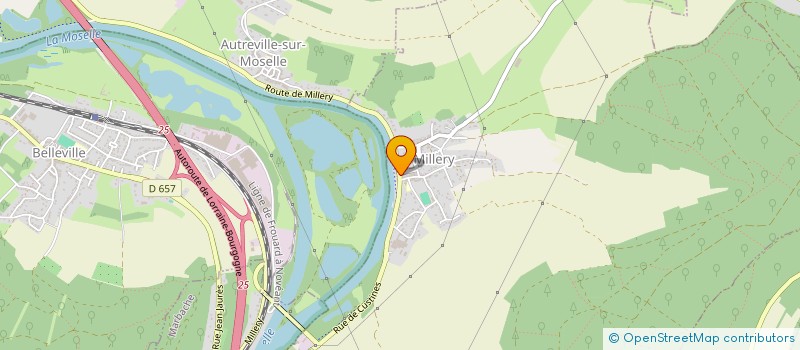 localisation de l'entreprise LORRAINE PAYSAGE à MILLERY